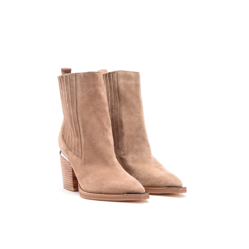 Bottines Chelsea Alma En Pena Chelsea Heel Beige Femme | JHJ-98389187